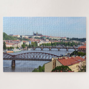 Praag, Castle & River Bridges / Tsjechië Legpuzzel