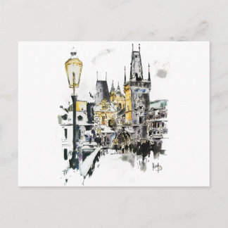 Praag - Charles Bridge Briefkaart