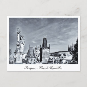 Praag - Charles Bridge, Castle Towers / Tsjechië Briefkaart