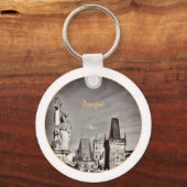 Praag & Charles Bridge, Christus, Castle/Tsjechisc Sleutelhanger (Voorkant)