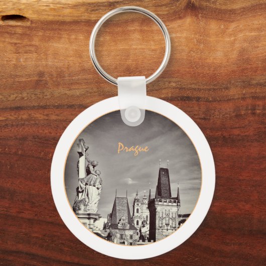 Praag & Charles Bridge, Christus, Castle/Tsjechisc Sleutelhanger (Voorkant)