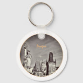 Praag & Charles Bridge, Christus, Castle/Tsjechisc Sleutelhanger (Achterkant)