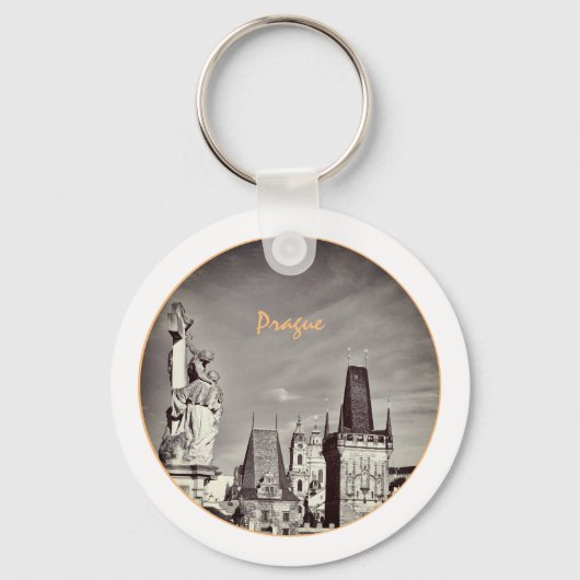 Praag & Charles Bridge, Christus, Castle/Tsjechisc Sleutelhanger (Achterkant)
