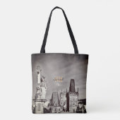 Praag & Charles Bridge, Christus, Castle/Tsjechisc Tote Bag (Achterkant)