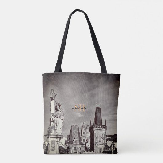 Praag & Charles Bridge, Christus, Castle/Tsjechisc Tote Bag (Achterkant)