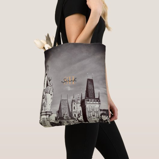 Praag & Charles Bridge, Christus, Castle/Tsjechisc Tote Bag (Dichtbij)