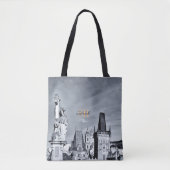 Praag & Charles Bridge, Christus, Castle/Tsjechisc Tote Bag (Voorkant)
