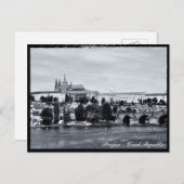 Praag, Charles Bridge, Hradcany Castle, Tsjechisch Briefkaart (Voorkant / Achterkant)