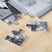 Praag & Charles Bridge, Hradcany Castle/vintage Legpuzzel (Zijkant)