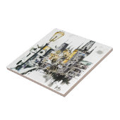 Praag - Charles Bridge Tegeltje (Zijkant)