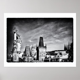 Praag & Charles Bridge Toren /Tsjechië Poster