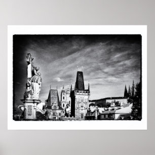 Praag & Charles Bridge Toren /Tsjechië Poster