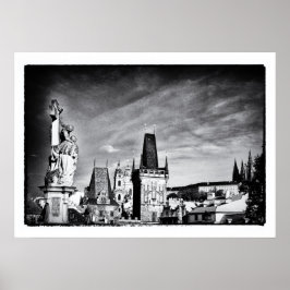 Praag & Charles Bridge Tower/Tsjechisch Poster