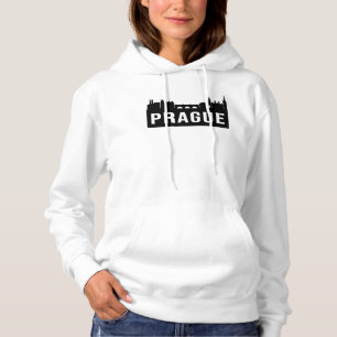 Praag City CityScène Skyline Reizen Grappig cadeau Hoodie
