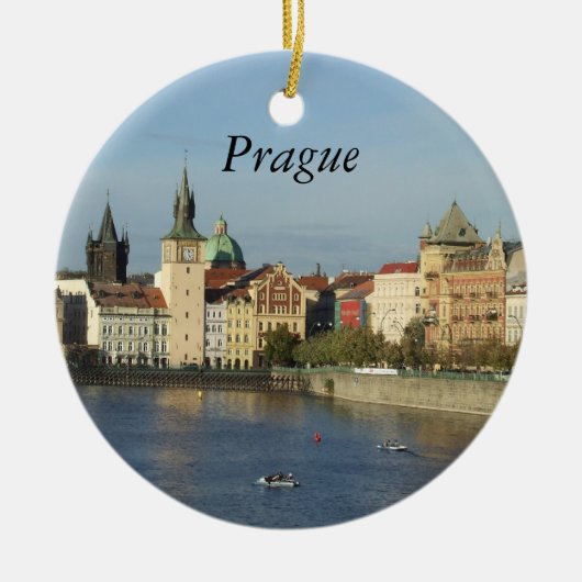 Praag Czech Gift Travel Ornament Praha (Voorkant)