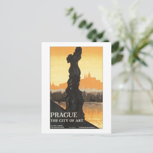 Praag de kunststad briefkaart (Staand voorkant)