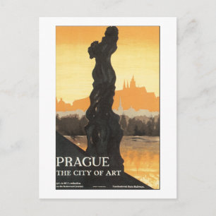 Praag de kunststad briefkaart