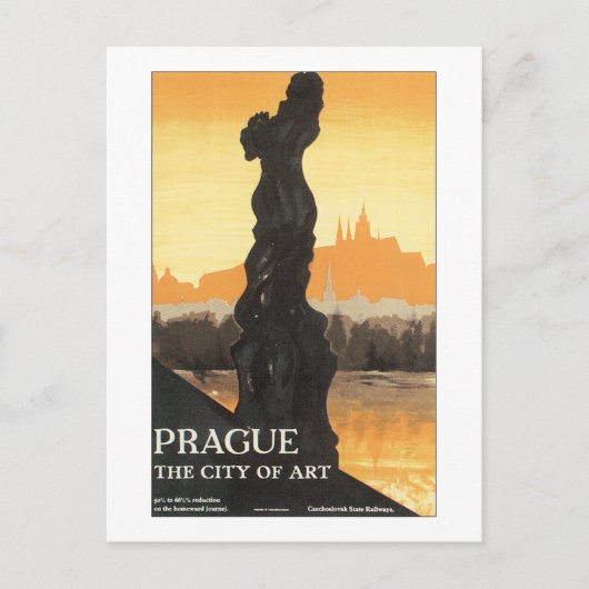 Praag de kunststad briefkaart (Voorkant)