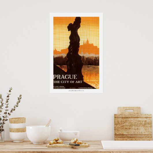Praag - de kunststad poster (Keuken)