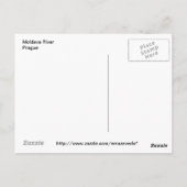Praag door de Moldavische rivier Briefkaart (Achterkant)
