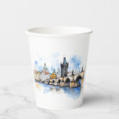 Praag, een slokje geschiedenis papieren bekers (Voorkant)