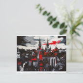 Praag. Een uitzicht van het venster Briefkaart (Staand voorkant)