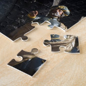 Praag en astronomische klok - Orloj/Tsjechisch Legpuzzel (Zijkant)