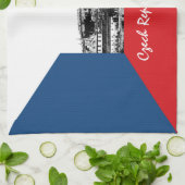 Praag en Tsjechische vlag - historisch Tsjechisch/ Theedoek (Gevouwen)