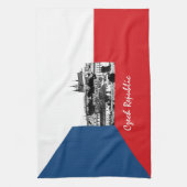 Praag en Tsjechische vlag - historisch Tsjechisch/ Theedoek (Verticaal)