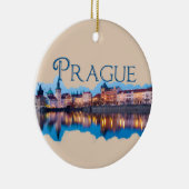 Praag: Evening Skyline Keramisch Ornament (Rechts)