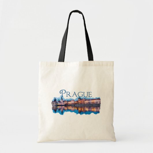 Praag: Evening Skyline Tote Bag (Voorkant)