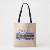 Praag: Evening Skyline Tote Bag (Voorkant)