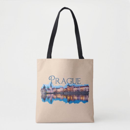 Praag: Evening Skyline Tote Bag (Voorkant)