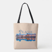 Praag: Evening Skyline Tote Bag (Achterkant)