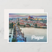 Praag Foto Briefkaart (Voorkant / Achterkant)