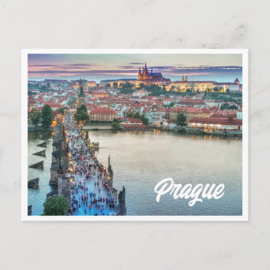 Praag Foto Briefkaart (Voorkant)