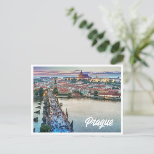Praag Foto Briefkaart (Staand voorkant)
