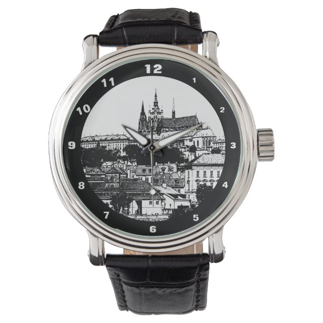 Praag, Historische stad, Castle - Timeless Watch Horloge (Voorkant)