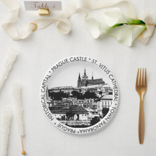 Praag, Historische stad, Castle - Tsjechisch (part Papieren Bordje