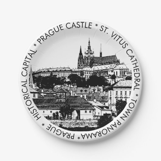 Praag, Historische stad, Castle - Tsjechisch (part Papieren Bordje (Voorkant)