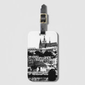 Praag, historische stad, Castle - Tsjechische kuns Bagagelabel (Voorkant (verticaal))