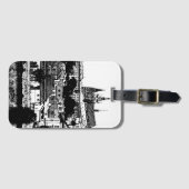 Praag, historische stad, Castle - Tsjechische kuns Bagagelabel (Voorkant (horizontaal))