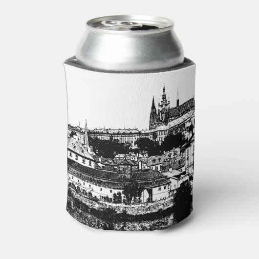 Praag, historische stad, Castle - Tsjechische kuns Blikjeskoeler (Blikje Achterkant)