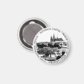 Praag, historische stad, Castle - Tsjechische kuns Magneet (Voorkant / Achterkant)