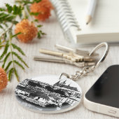 Praag, historische stad, Castle - Tsjechische kuns Sleutelhanger (Voorkant Rechts)