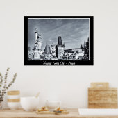 Praag - Hundred Towers City (Poster) Poster (Keuken)
