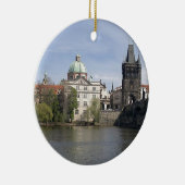 Praag in het voorjaar keramisch ornament (Rechts)