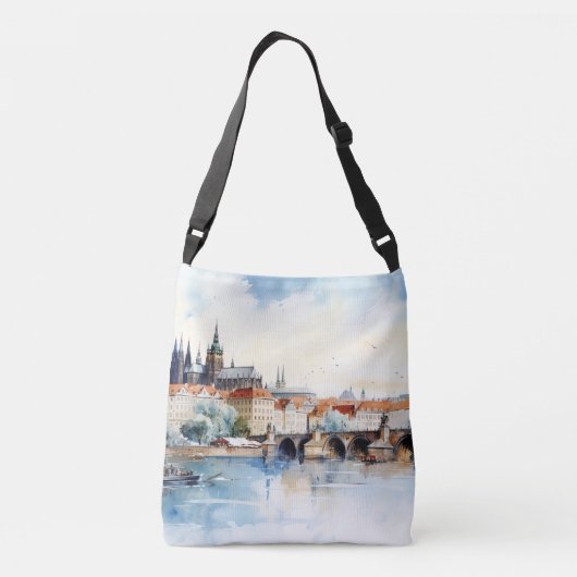 Praag in Tsjechië Crossbody Tas (Achterkant)
