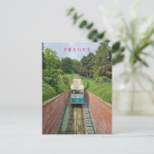 Praag kabelbaan uitzicht briefkaart (Staand voorkant)