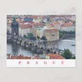 Praag Karelsbrug panoramisch uitzicht briefkaart (Voorkant)